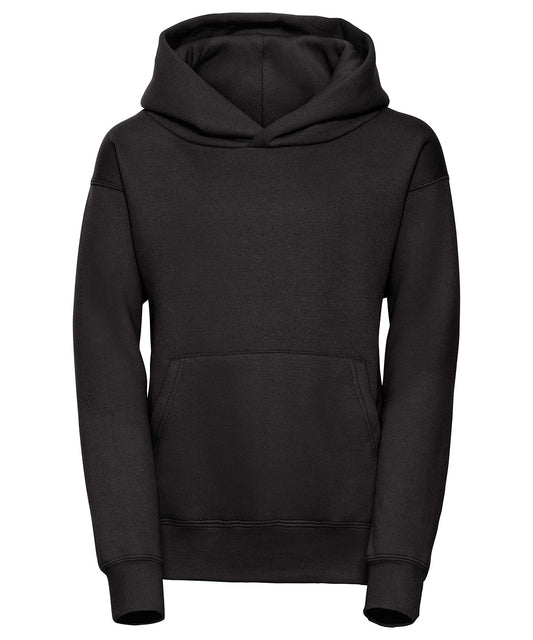 Russell Athletic J575B Kids hooded sweatshirt in Black