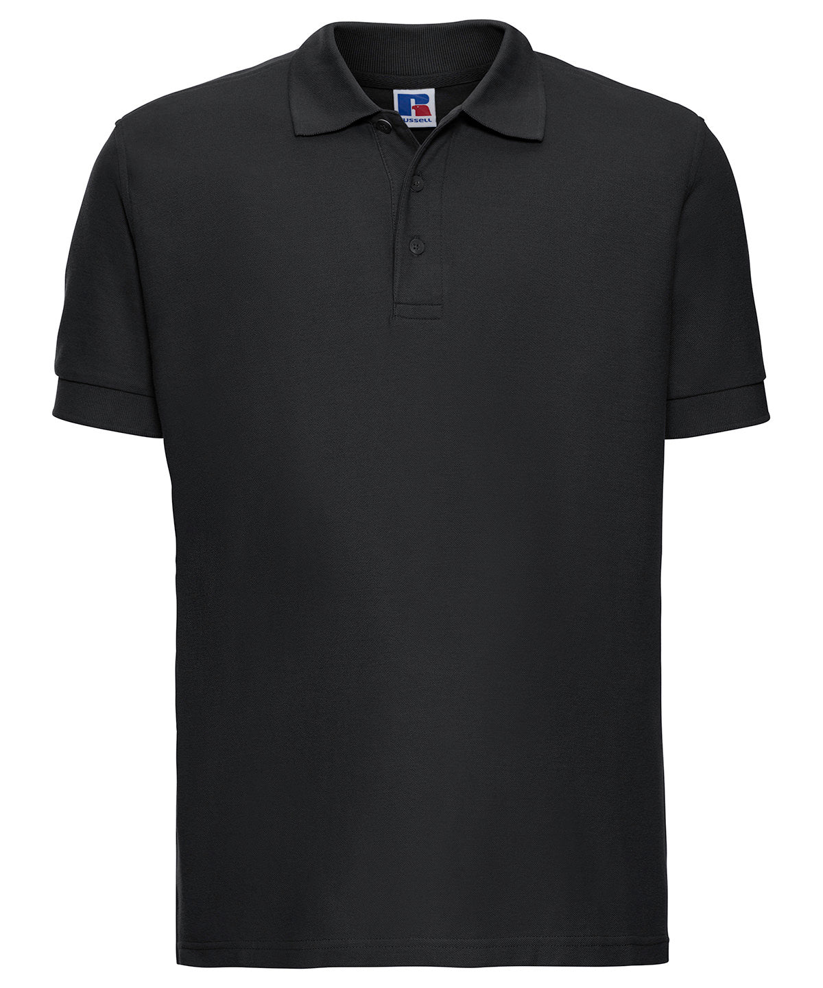 Russell Athletic J577M Ultimate classic cotton polo in Black