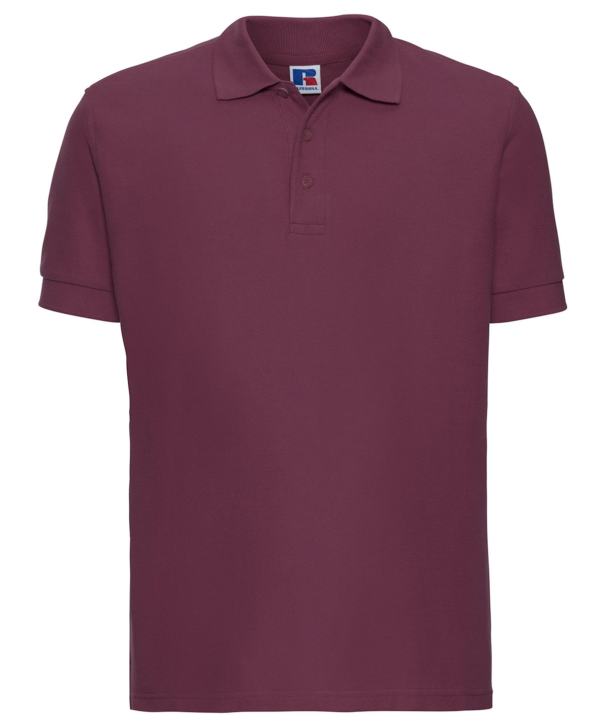 Russell Athletic J577M Ultimate classic cotton polo in Burgundy