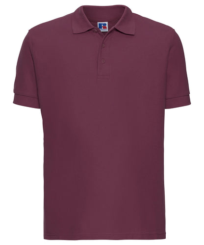 Russell Athletic J577M Ultimate classic cotton polo in Burgundy