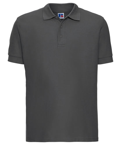 Russell Athletic J577M Ultimate classic cotton polo in Titanium