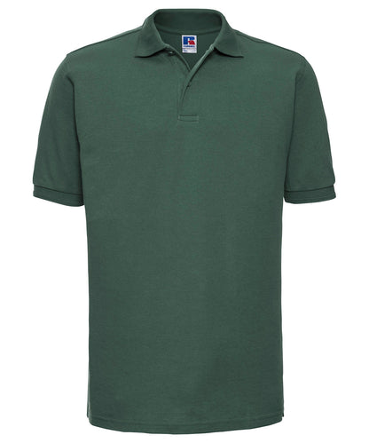 Russell Athletic J599M Hard-wearing 60°C wash polo in Bottle Green*