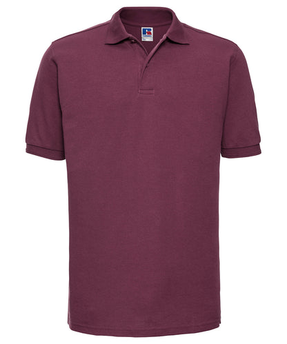 Russell Athletic J599M Hard-wearing 60°C wash polo in Burgundy
