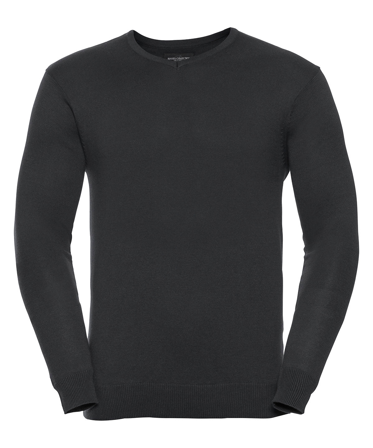 Russell Athletic Collection J710M V-neck knitted sweater in Black