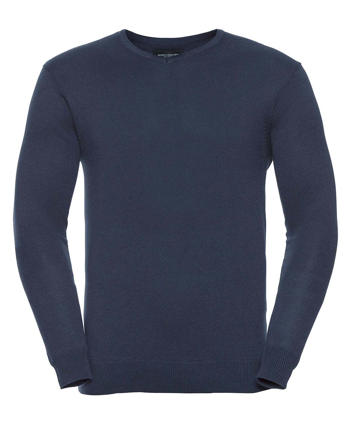 Russell Athletic Collection J710M V-neck knitted sweater in French Navy