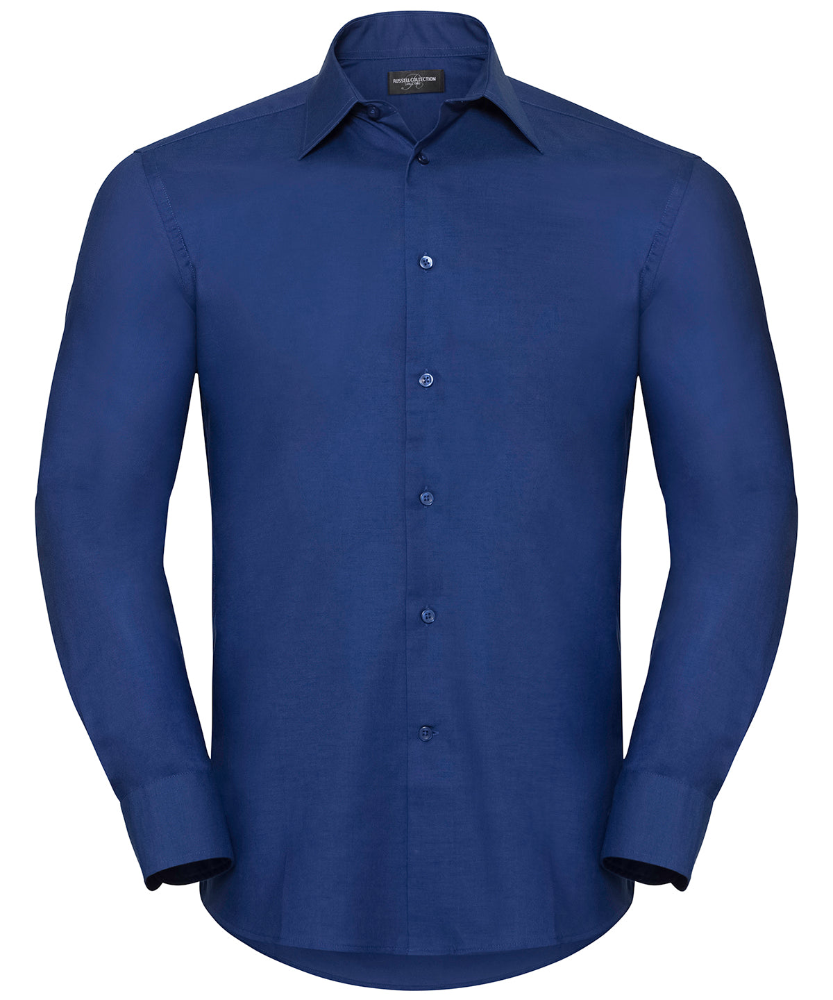 Russell Athletic Collection J922M Long sleeve easycare tailored Oxford shirt in Bright Royal