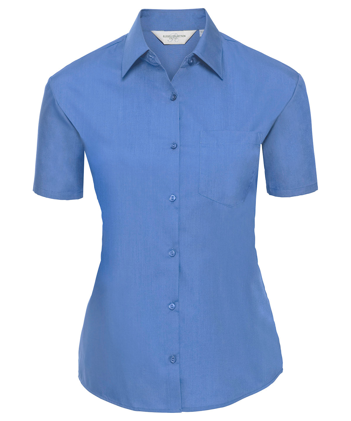 Russell Athletic Collection J935F Women's short sleeve polycotton easycare poplin shirt
