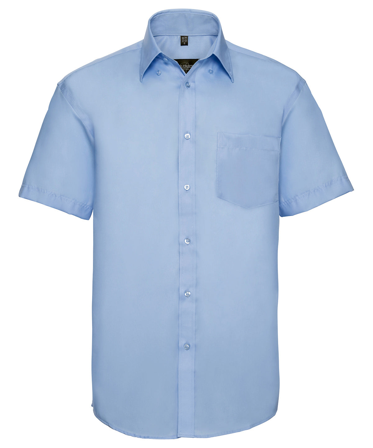 Russell Athletic Collection J957M Short sleeve ultimate non-iron shirt in Bright Sky