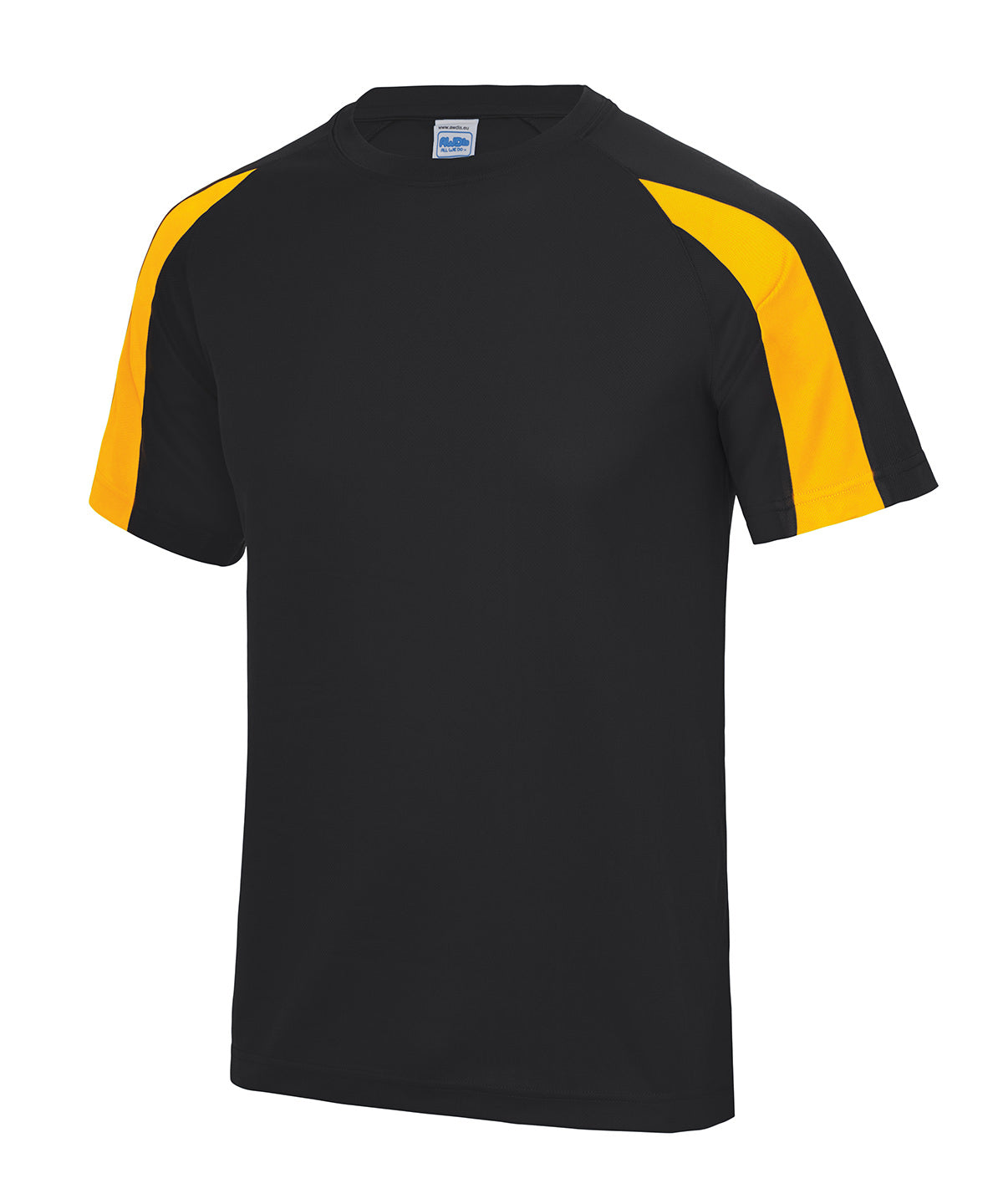 AWDis Just Cool JC003 Contrast cool T in Jet Black/Gold