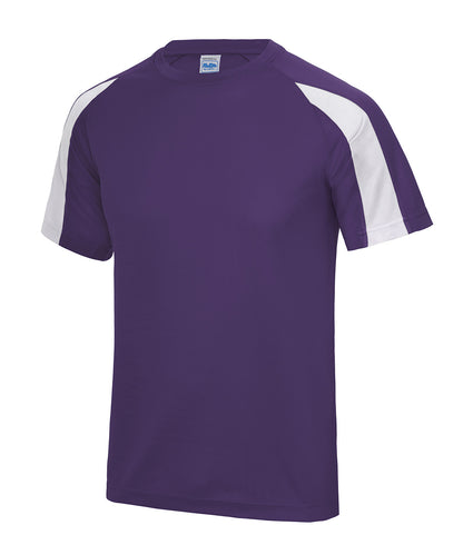 AWDis Just Cool JC003 Contrast cool T in Purple/Arctic White