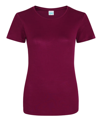 AWDis Just Cool JC005 Women's cool T in Burgundy