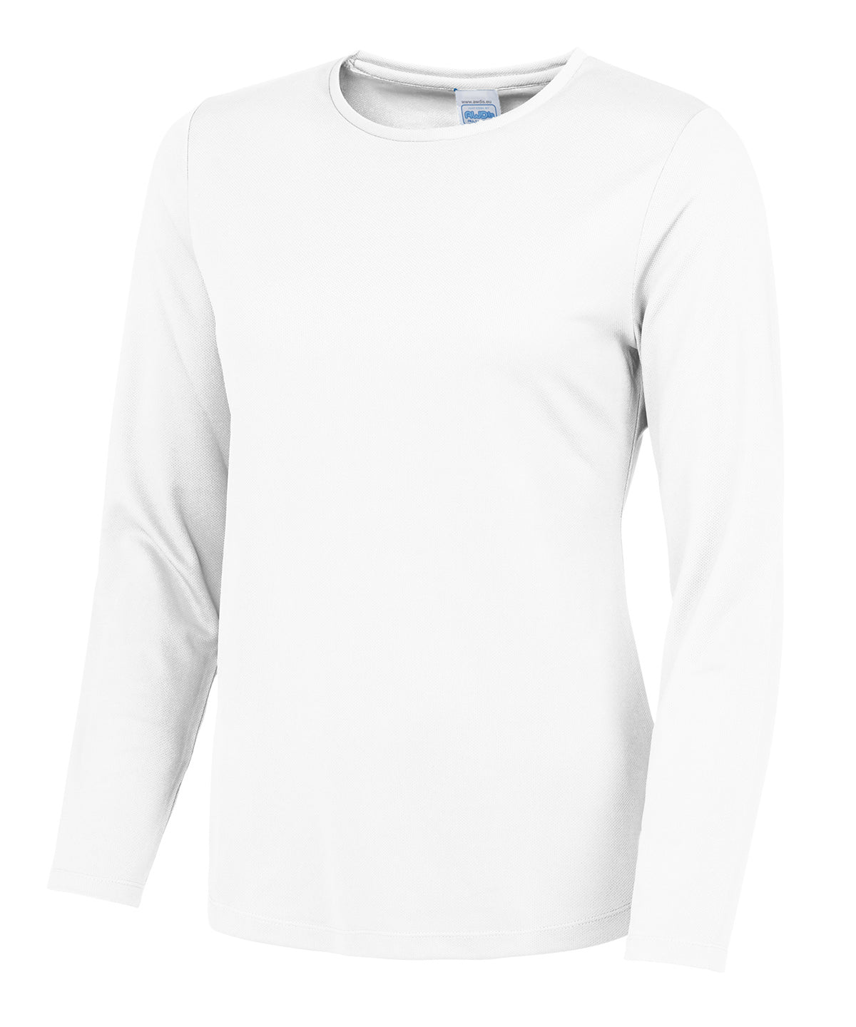 AWDis Just Cool JC012 Women's long sleeve cool T in Arctic White