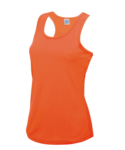 AWDis Just Cool JC015 Women's cool vest in Electric Orange