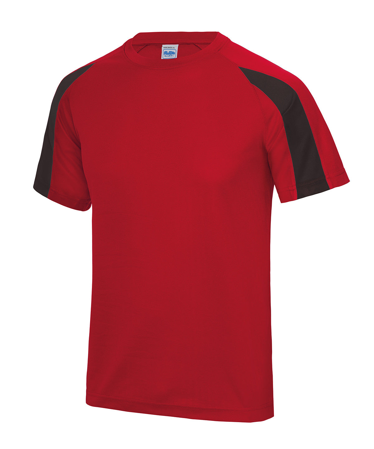 AWDis Just Cool JC03J Kids contrast cool T in Fire Red/Jet Black