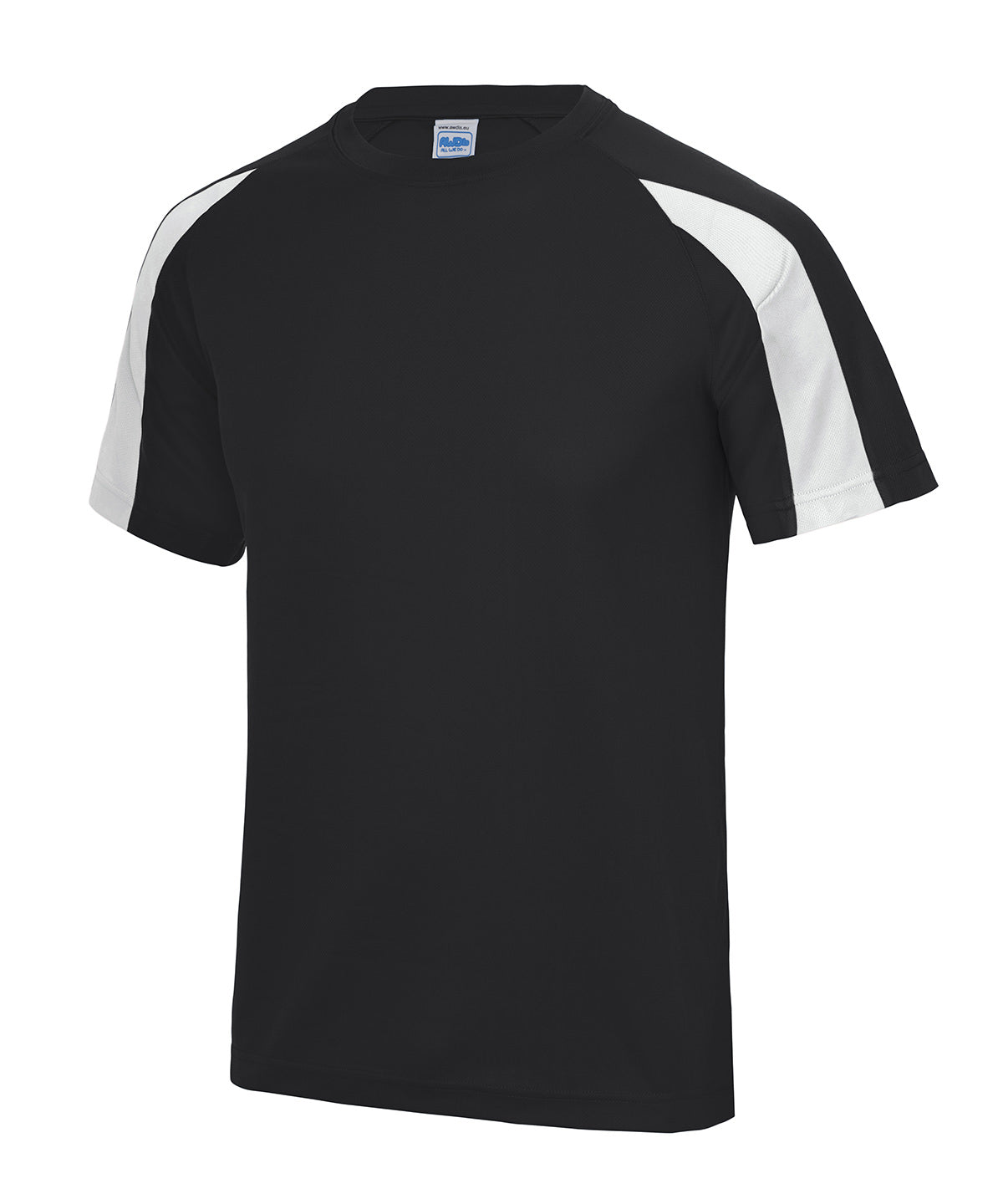 AWDis Just Cool JC03J Kids contrast cool T in Jet Black/Arctic White