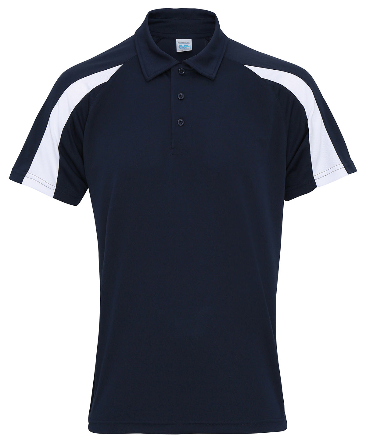 AWDis Just Cool JC043 Contrast cool polo in French Navy/Arctic White