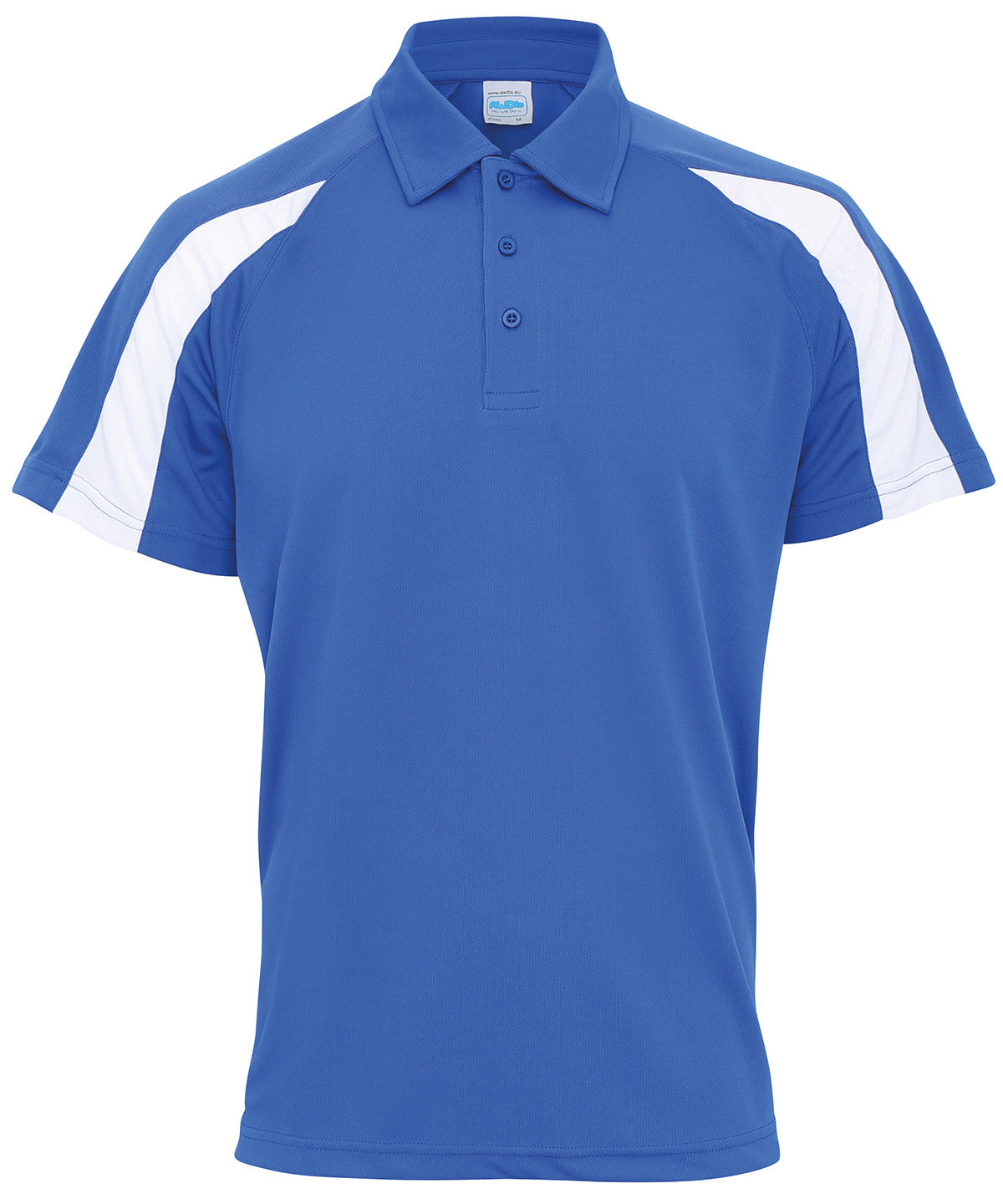 AWDis Just Cool JC043 Contrast cool polo in Royal Blue/Arctic White