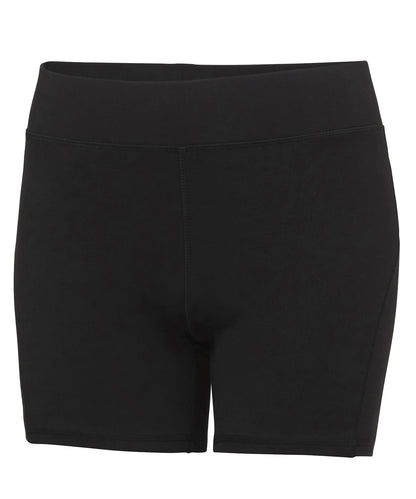 AWDis Just Cool JC088 Women's cool training shorts in Jet Black