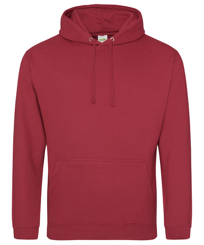 AWDis Just Hoods JH001 College hoodie in Brick Red
