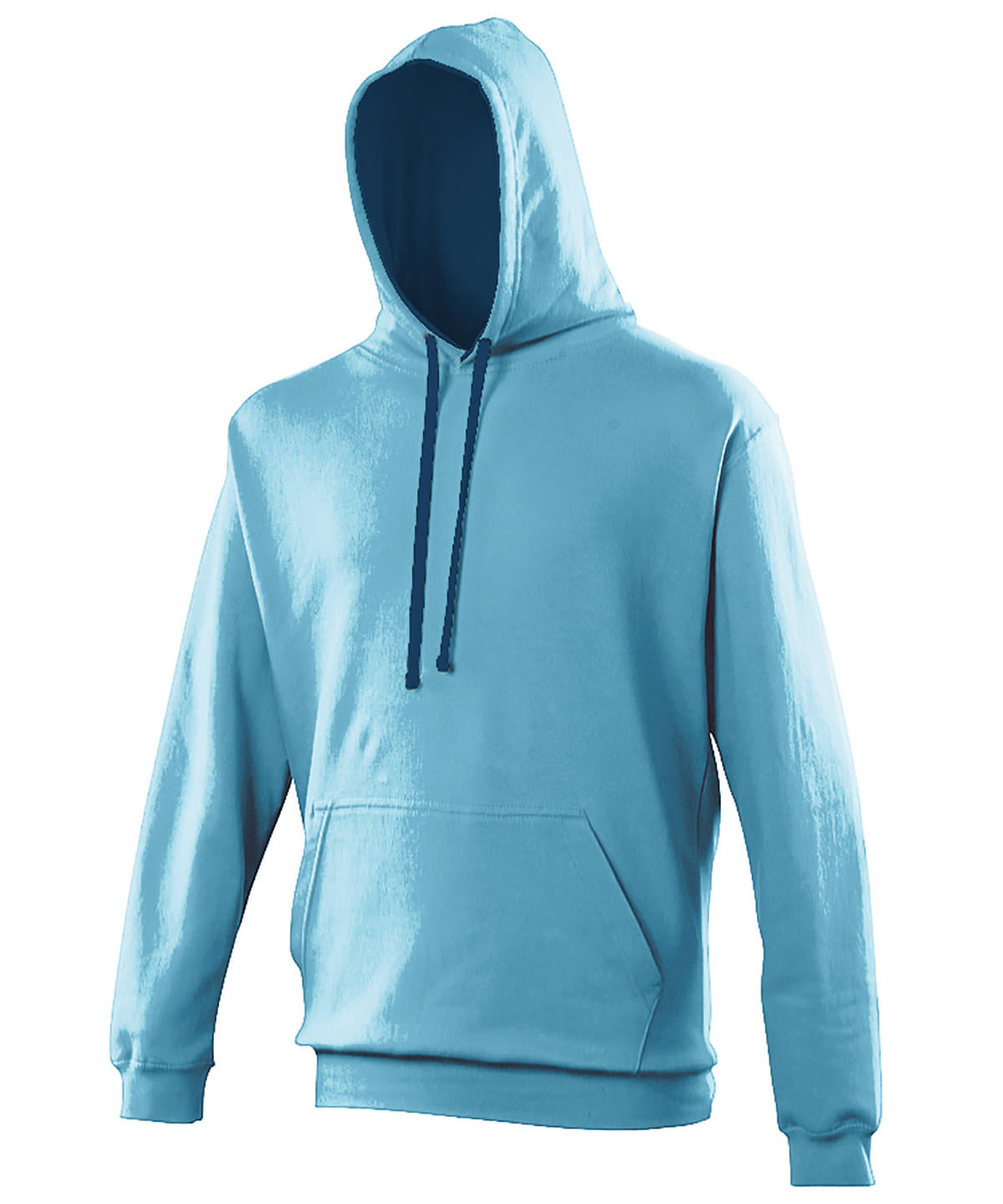 AWDis Just Hoods JH003 Varsity hoodie in Hawaiian Blue/Oxford Navy