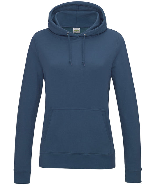 AWDis Just Hoods JH01F Women's College Hoodie in Airforce Blue