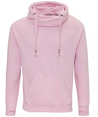 AWDis Just Hoods JH021 Cross neck hoodie in Baby Pink