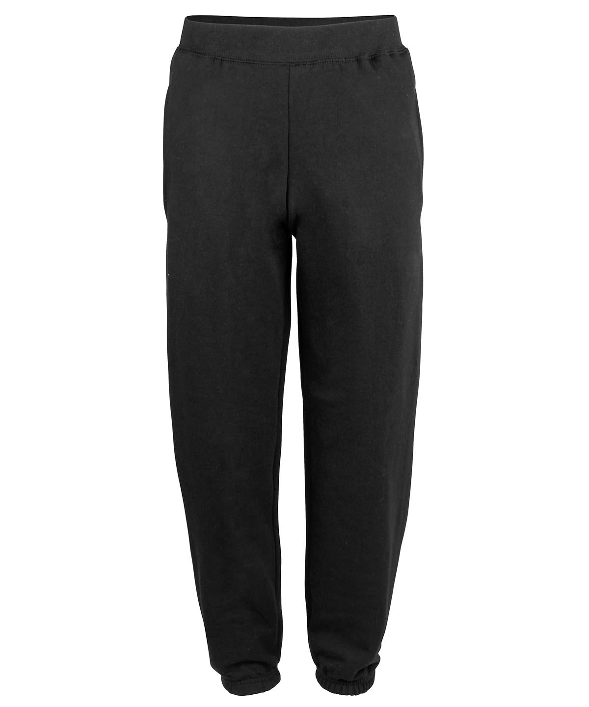 AWDis Just Hoods JH072 College cuffed sweatpants in Jet Black