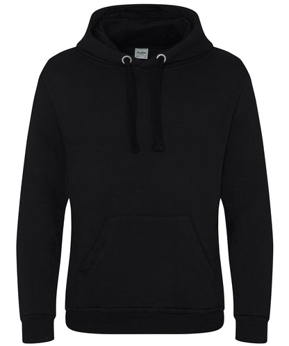 AWDis Just Hoods JH101 Heavyweight hoodie in Jet Black