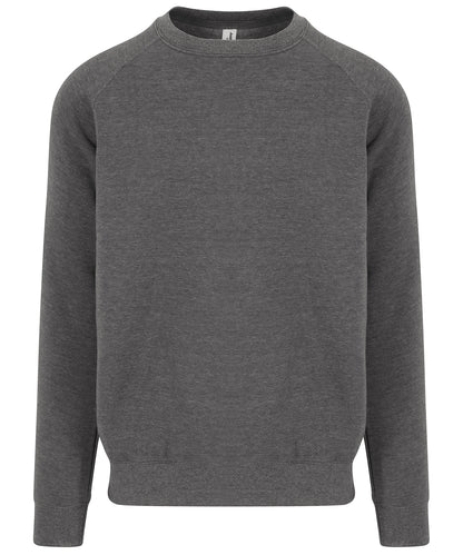 AWDis Just Hoods JH130 Graduate heavyweight sweatshirt in Charcoal