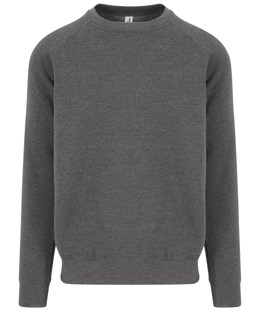AWDis Just Hoods JH130 Graduate heavyweight sweatshirt in Charcoal