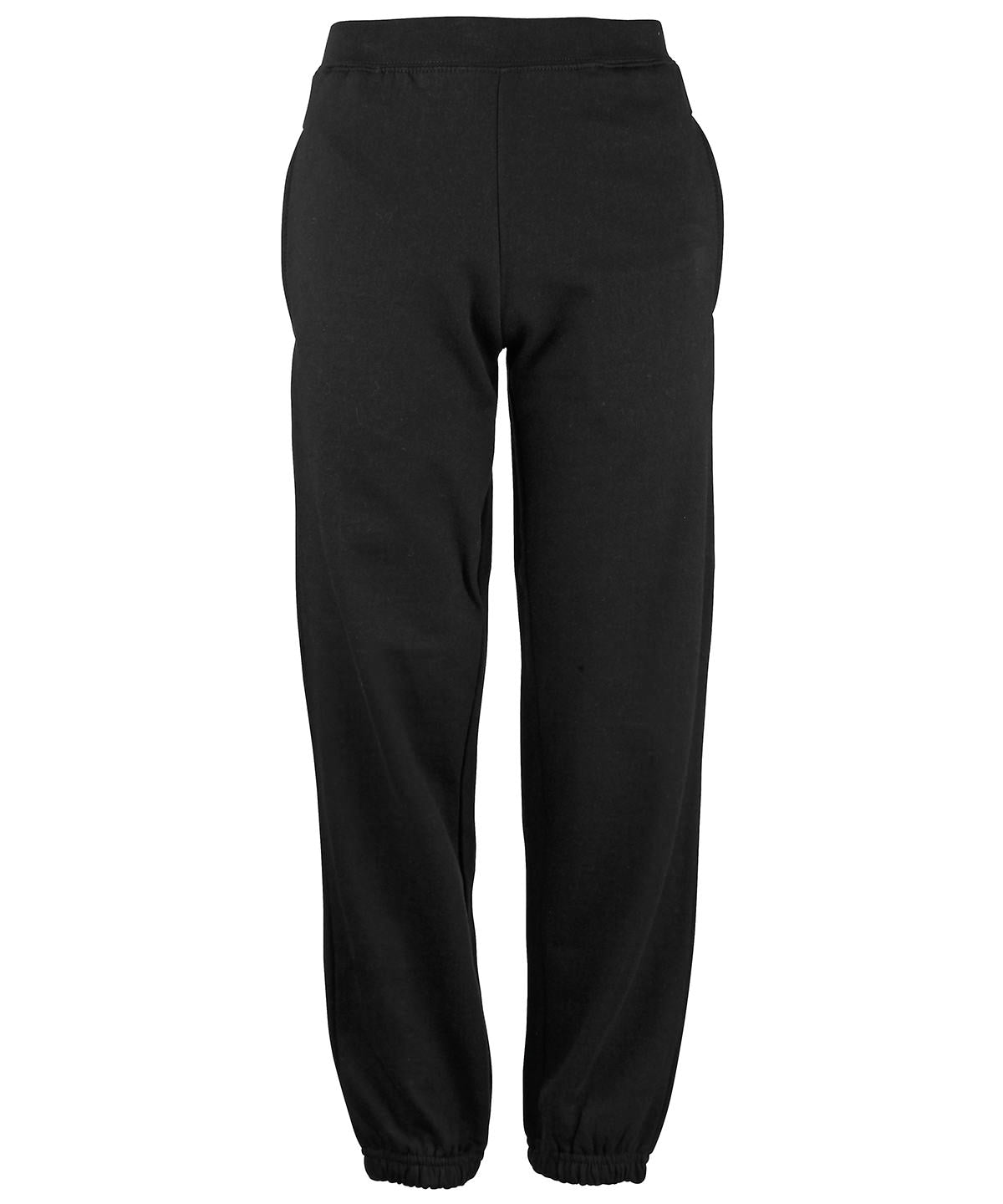 AWDis Just Hoods JH72J Kids cuffed sweatpants in Jet Black