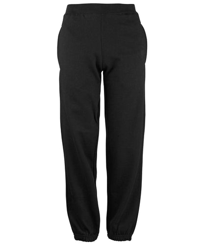 AWDis Just Hoods JH72J Kids cuffed sweatpants in Jet Black