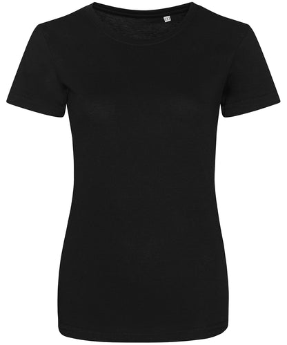 AWDis Just T's JT01F Women's triblend T in Solid Black*