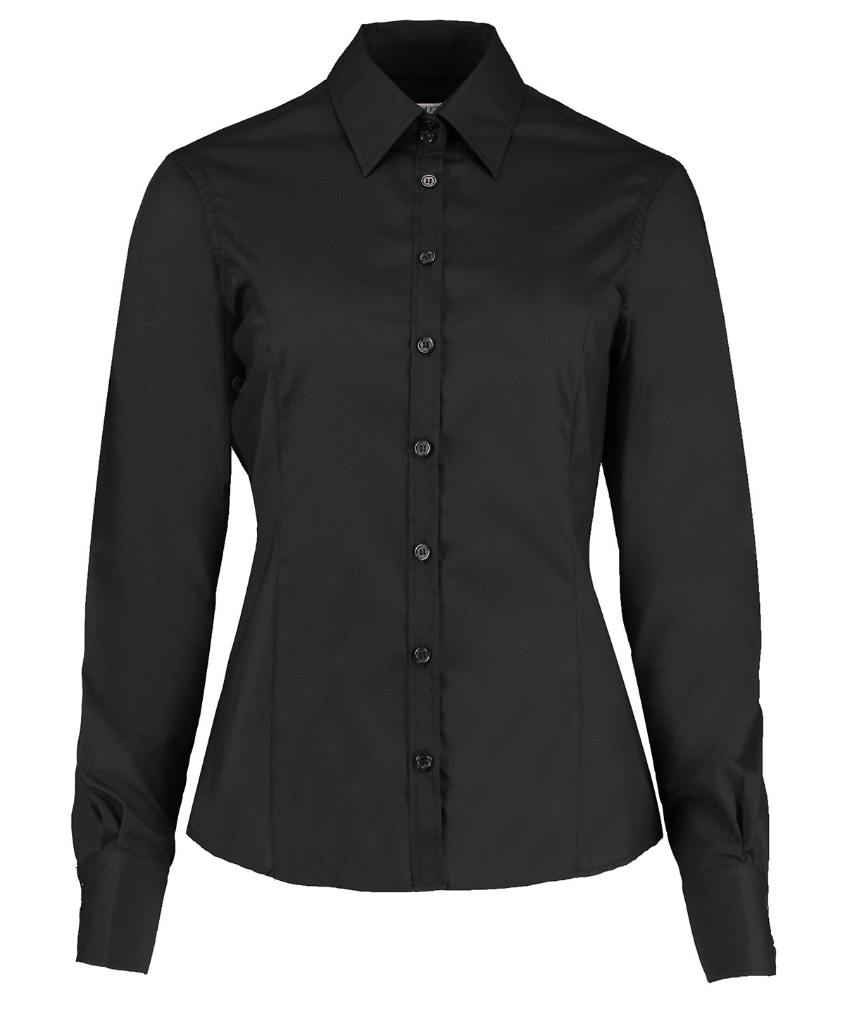 Kustom Kit K743F Business blouse long-sleeved (tailored fit) in Black*