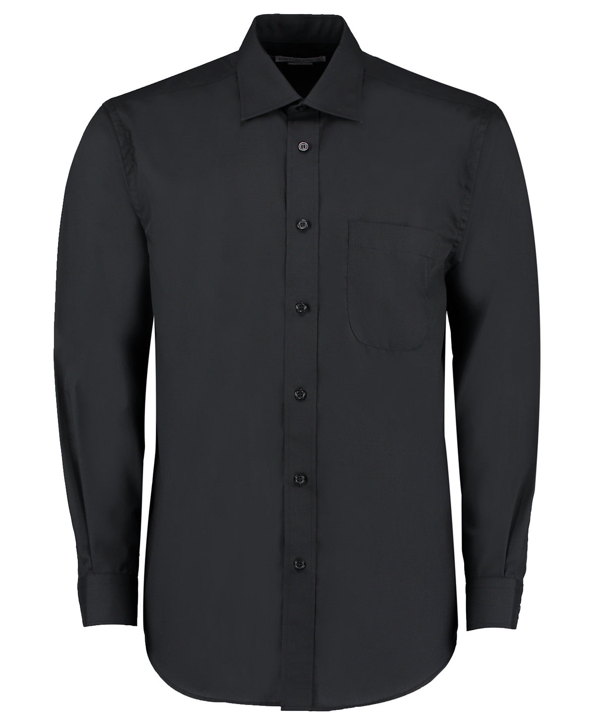 Kustom Kit KK104 Business shirt long-sleeved (classic fit) in Black