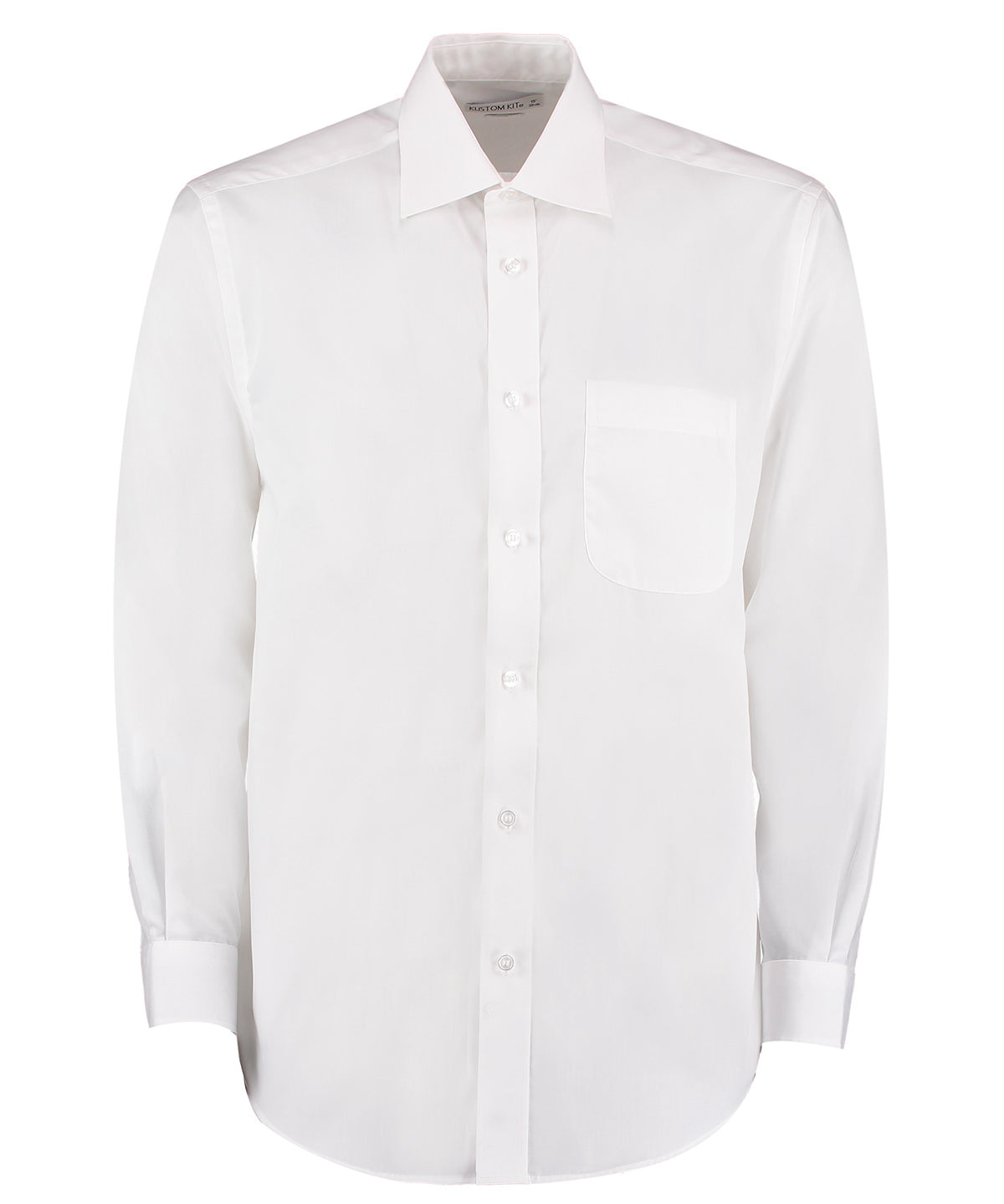 Kustom Kit KK104 Business shirt long-sleeved (classic fit) in White