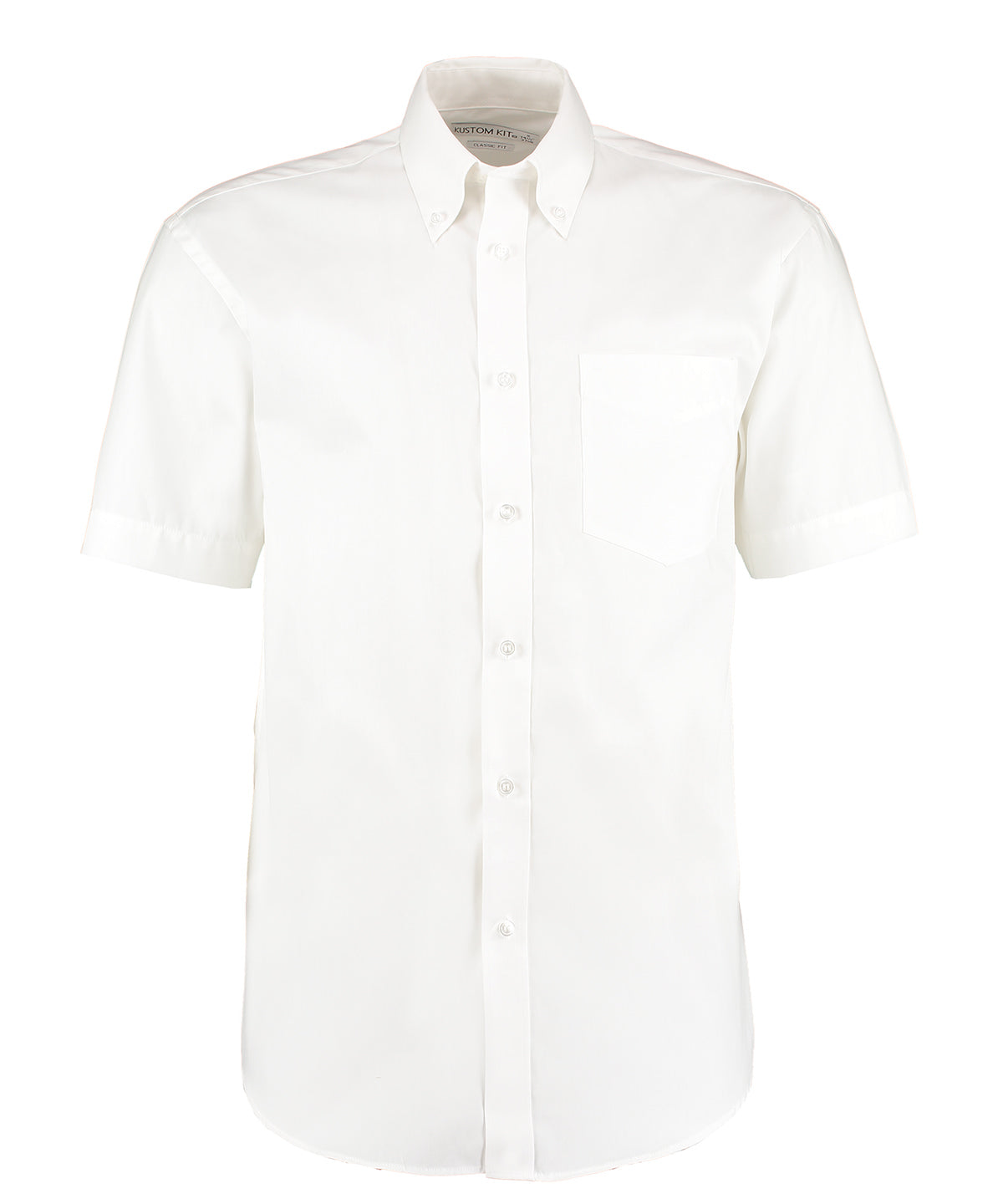 Kustom Kit KK109 Corporate Oxford shirt short-sleeved (classic fit) in White*