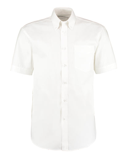 Kustom Kit KK109 Corporate Oxford shirt short-sleeved (classic fit) in White*