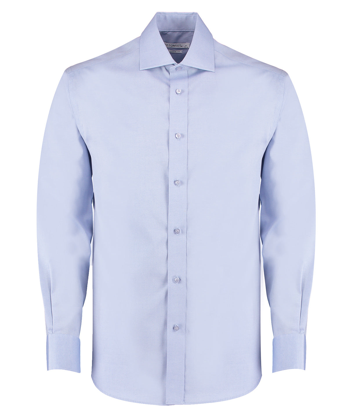 Kustom Kit KK118 Executive premium Oxford shirt long-sleeved (classic fit) in Light Blue