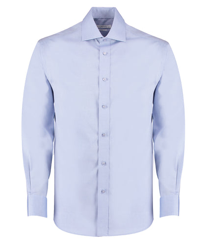 Kustom Kit KK118 Executive premium Oxford shirt long-sleeved (classic fit) in Light Blue