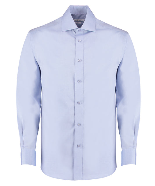 Kustom Kit KK118 Executive premium Oxford shirt long-sleeved (classic fit) in Light Blue