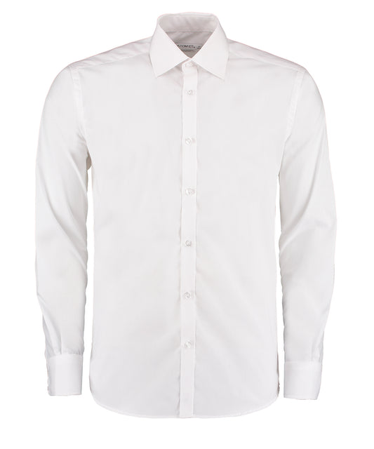 Kustom Kit KK192 Business shirt long-sleeved (slim fit) in White