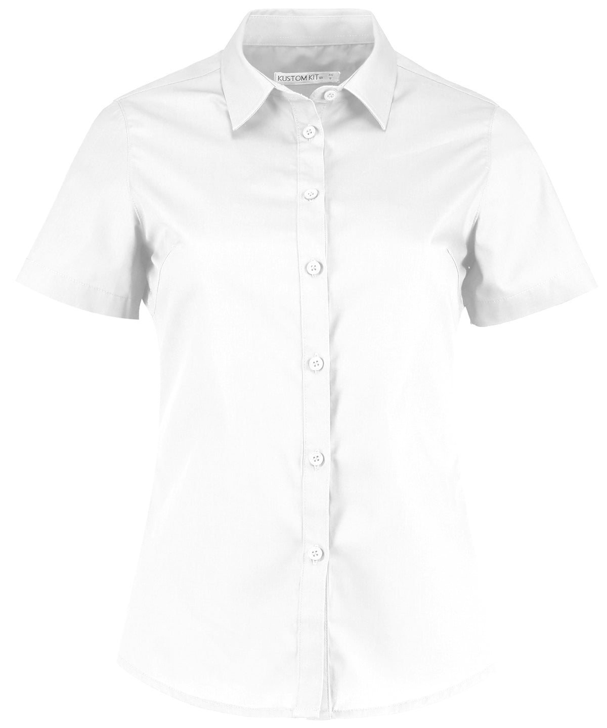 Kustom Kit KK241 Women's poplin shirt short sleeve in White