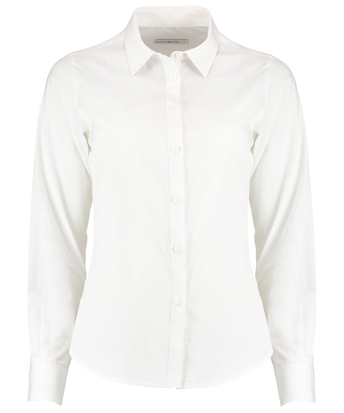Kustom Kit KK242 Women's poplin shirt long sleeve in White