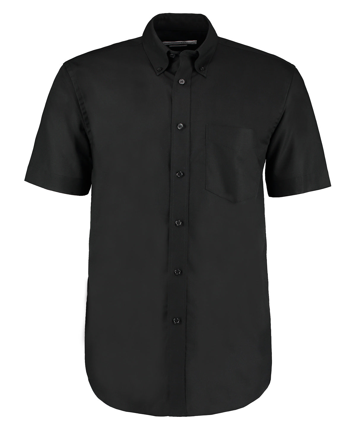 Kustom Kit KK350 Workplace Oxford shirt short-sleeved (classic fit) in Black