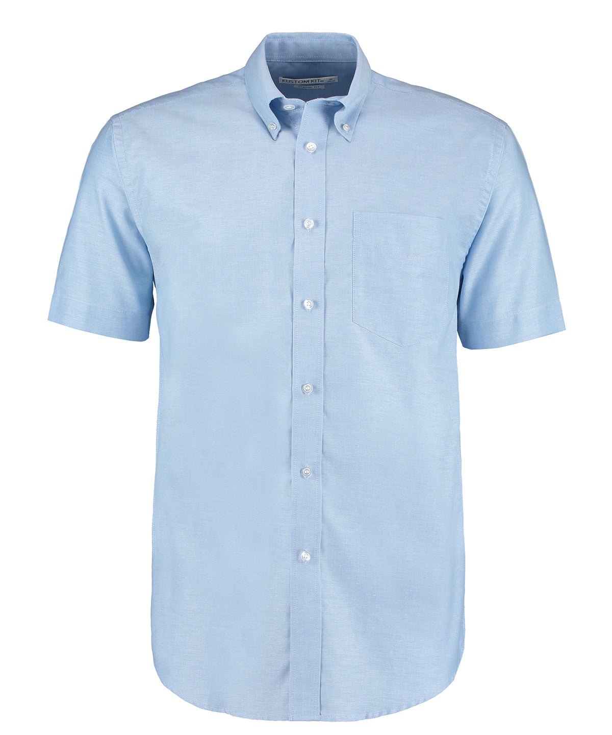 Kustom Kit KK350 Workplace Oxford shirt short-sleeved (classic fit) in Light Blue*