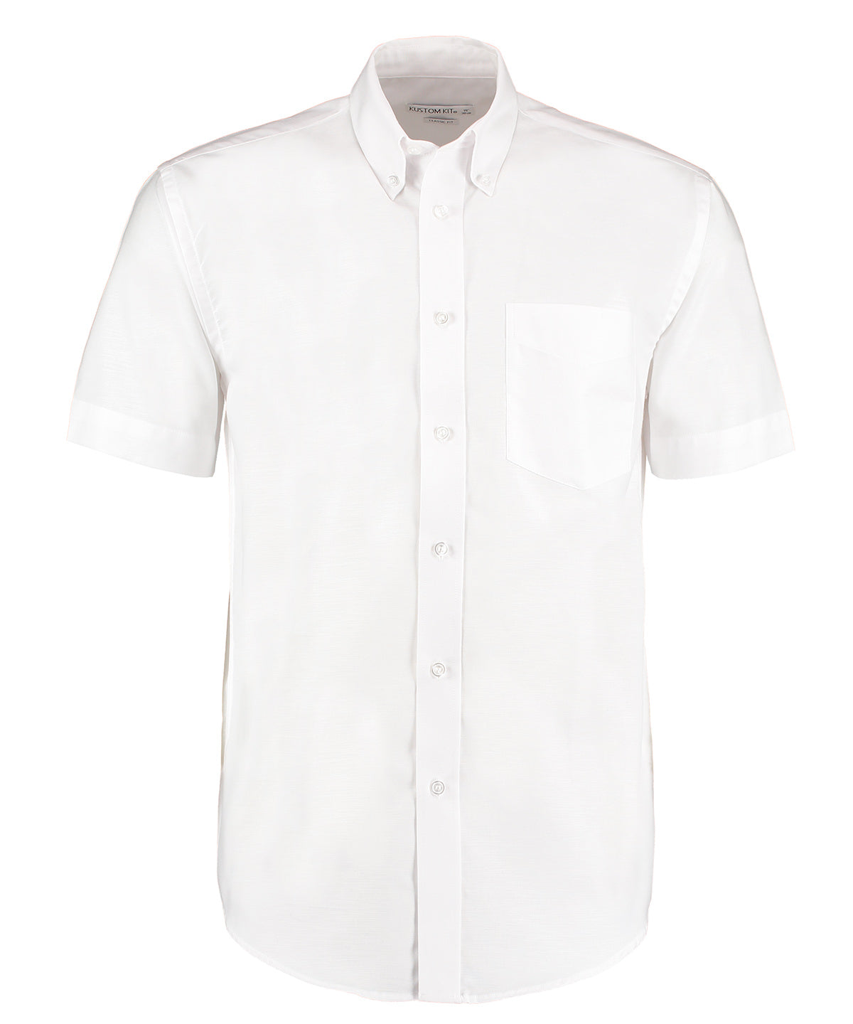Kustom Kit KK350 Workplace Oxford shirt short-sleeved (classic fit) in White*