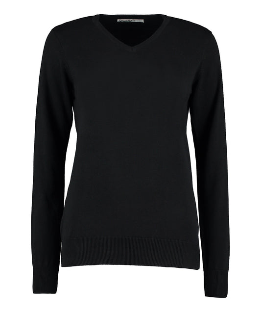 Kustom Kit KK353 Women's Arundel sweater long sleeve (classic fit) in Black