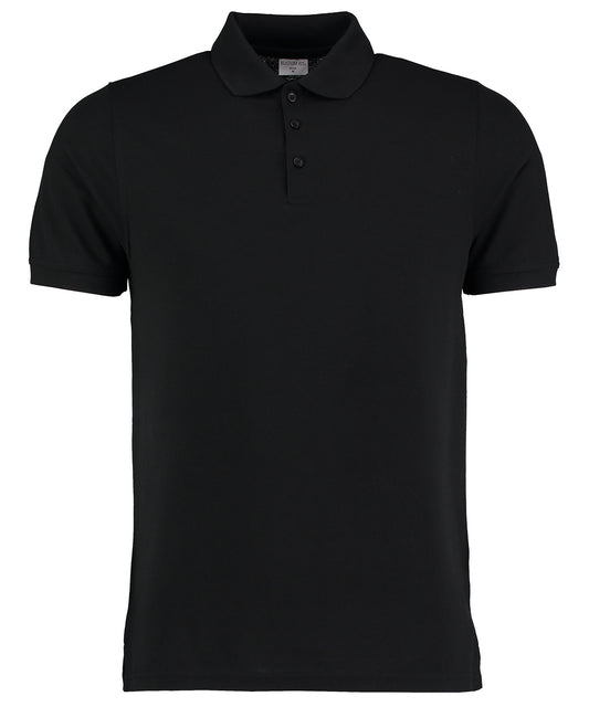 Kustom Kit KK408 Klassic heavyweight polo superwash® 60°C (slim fit) in Black