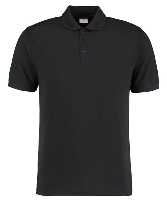 Kustom Kit KK413 Klassic polo short sleeved Superwash® 60ºC (slim fit) in Black